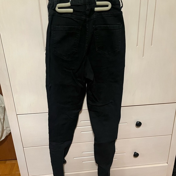 Fashion Nova Kylee Lace Up Jeans - Black (Size 3) - Picture 6 of 7